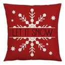 Red and black plaid christmas linen cushion cover living room decor by Decorbites