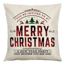 Red and black plaid christmas linen cushion cover living room decor by Decorbites