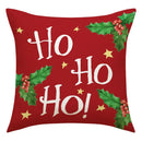 Festive christmas linen decorative pillows for living room set of 4 by Decorbites