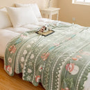 GobekUsa Christmas Pattern Printed Soft Blanket: Fine Fluffy Multi-Purpose Bed Sofa Cover