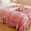 GobekUsa Christmas Pattern Printed Soft Blanket: Fine Fluffy Multi-Purpose Bed Sofa Cover
