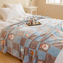 GobekUsa Christmas Pattern Printed Soft Blanket: Fine Fluffy Multi-Purpose Bed Sofa Cover