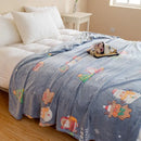 GobekUsa Christmas Pattern Printed Soft Blanket: Fine Fluffy Multi-Purpose Bed Sofa Cover