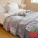 GobekUsa Christmas Pattern Printed Soft Blanket: Fine Fluffy Multi-Purpose Bed Sofa Cover
