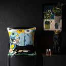 Picasso style abstract cat cushion cover living room decor by Decorbites