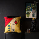 Picasso style abstract cat cushion cover living room decor by Decorbites