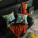 Picasso style abstract cat cushion cover living room decor by Decorbites