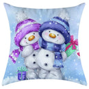 Festive character print christmas pillowcase living room decor by Decorbites