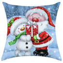 Festive character print christmas pillowcase living room decor by Decorbites