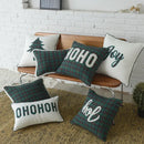 Green and white christmas plaid cotton cushion cover living room by Decorbites