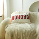 Christmas plaid print pillow case set red & white living room decor by Decorbites