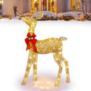 Golden illuminated decorbites christmas reindeer – outdoor led light by Decorbites