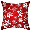 Red and white santa claus snowflake pillow cover living room decor by Decorbites