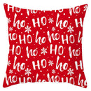 Red and white santa claus snowflake pillow cover living room decor by Decorbites