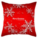 Red and white santa claus snowflake pillow cover living room decor by Decorbites