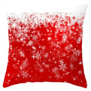 Red and white santa claus snowflake pillow cover living room decor by Decorbites