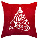 Red and white santa claus snowflake pillow cover living room decor by Decorbites