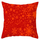 Red and white santa claus snowflake pillow cover living room decor by Decorbites
