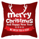 Red and white santa claus snowflake pillow cover living room decor by Decorbites