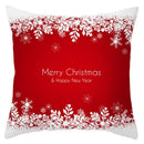 Red and white santa claus snowflake pillow cover living room decor by Decorbites
