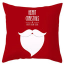 Red and white santa claus snowflake pillow cover living room decor by Decorbites