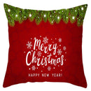 Red and white santa claus snowflake pillow cover living room decor by Decorbites