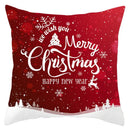 Red and white santa claus snowflake pillow cover living room decor by Decorbites
