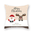 Festive christmas santa elk pillowcase – living room holiday decor by Decorbites