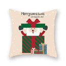 Festive christmas santa elk pillowcase – living room holiday decor by Decorbites