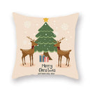 Festive christmas santa elk pillowcase – living room holiday decor by Decorbites