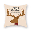 Festive christmas santa elk pillowcase – living room holiday decor by Decorbites