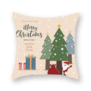 Festive christmas santa elk pillowcase – living room holiday decor by Decorbites
