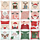 Festive christmas santa elk pillowcase – living room holiday decor by Decorbites