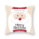 Festive christmas santa elk pillowcase – living room holiday decor by Decorbites