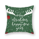 Festive christmas santa elk pillowcase – living room holiday decor by Decorbites