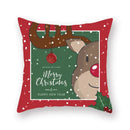 Festive christmas santa elk pillowcase – living room holiday decor by Decorbites