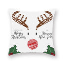 Festive christmas santa elk pillowcase – living room holiday decor by Decorbites