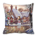 Festive christmas short plush pillowcase living room decor by Decorbites