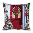 Festive christmas short plush pillowcase living room decor by Decorbites