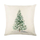 Red and white plaid snow elk pillow cover living room decor by Decorbites