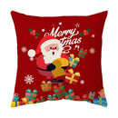Festive red santa claus christmas sofa pillow cover living room decor by Decorbites