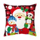 Festive red santa claus christmas sofa pillow cover living room decor by Decorbites