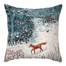 Winter woodland christmas soft plush cushion cover bedroom decor by Decorbites
