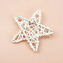 White woven rattan star wreath home decoration bedroom diy plant by Decorbites