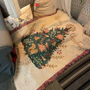 GobekUsa Christmas Throw Blanket - Festive Living Room Decor & Sofa Towel