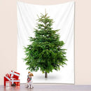 Bohemian snow dusted decorbites christmas tree tapestry bedroom decor by Decorbites