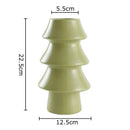 GobekUsa Christmas Tree Ceramic Vase Xmas Decor Table Flowers Room Decor