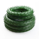 Green plastic floral wreath forms for living room christmas tree decor by Decorbites