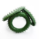 Green plastic floral wreath forms for living room christmas tree decor by Decorbites