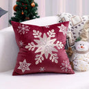 Embroidered gold & silver christmas tree cushion cover living room by Decorbites